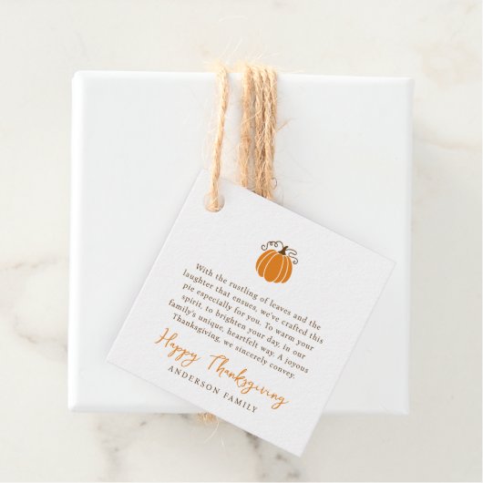 Moderner Erntedank Geschenkanhänger (Beispiel)