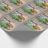 Moderner Erntedank Schöne Herbstsammlung Geschenkpapier (Ecke)