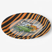 Moderner Erntedank Schöne Herbstsammlung Pappteller (Schrägansicht)