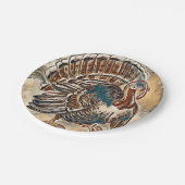 Moderner Erntedank Türkei Papierplatte Pappteller (Schrägansicht)