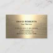 Moderner Ersatz für Reparatur im Goldrestaurant Visitenkarte (Rückseite)