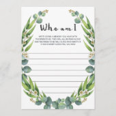 Moderner Eukalyptus Eisbrecher für Brautparty (Vorderseite)