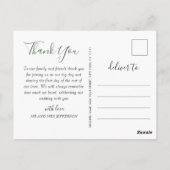 Moderner Eukalyptus Geometrischer Rahmen Vielen Da Postkarte (Rückseite)