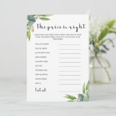 Moderner Eukalyptus in Wasserfarbe Der Preis ist r (Stehend Vorderseite)