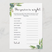 Moderner Eukalyptus in Wasserfarbe Der Preis ist r (Vorderseite)