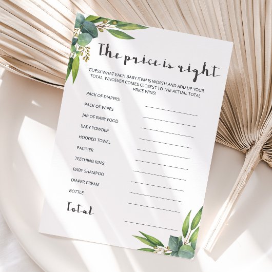 Moderner Eukalyptus in Wasserfarbe Der Preis ist r