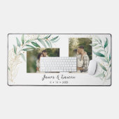 Moderner Eukalyptus mit zwei Fotos Schreibtischunterlage (Tastatur & Maus)