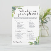 Moderner Eukalyptus Was ist auf deinem Handyspiel? (Stehend Vorderseite)