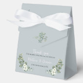 Moderner Eukalyptus Wedding Zent Geschenkschachtel (Vorderseite)