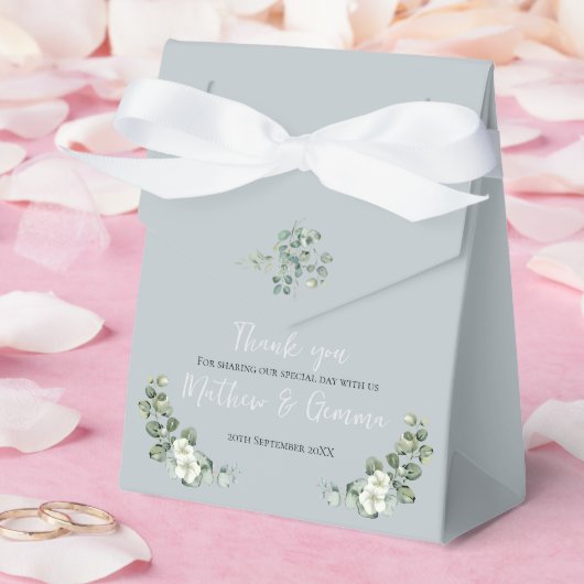 Moderner Eukalyptus Wedding Zent Geschenkschachtel (Hochzeit)