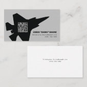 Moderner F-35-Blitzstrahler-Jet Visitenkarte (Vorne/Hinten)