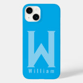 Moderner Fall mit minimaler Typografie-Monogramm-S Case-Mate iPhone Hülle (Rückseite)