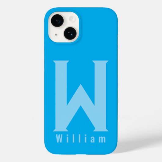 Moderner Fall mit minimaler Typografie-Monogramm-S Case-Mate iPhone Hülle (Rückseite)