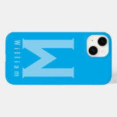 Moderner Fall mit minimaler Typografie-Monogramm-S Case-Mate iPhone Hülle (Rückseite (Horizontal))