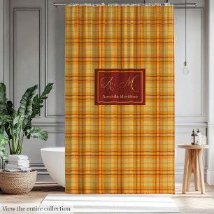 Moderner Fall Tartan Vorhang Chic Individuelle Nam