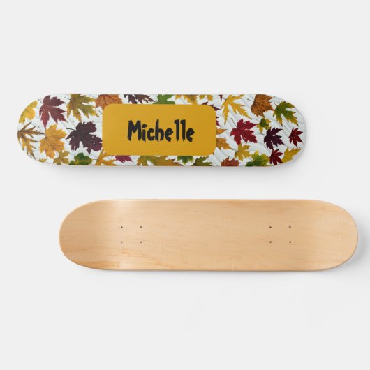 Moderner Fall Verließ Personalisierter Name Skateboard (Horizontal)