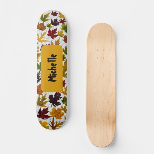Moderner Fall Verließ Personalisierter Name Skateboard (Vorderseite)