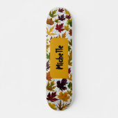 Moderner Fall Verließ Personalisierter Name Skateboard (Vorne)