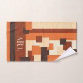 Moderner Fallen-Farbblock Personalisiert Badhandtuch Set (Handtuch)