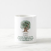 Moderner Familienbaum Mit Monogramm Kaffeetasse (Mittel)