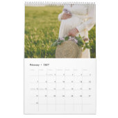 Moderner Familienfoto-Collage-Kalender Kalender (Feb 2027)