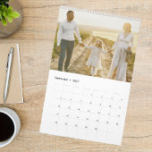 Moderner Familienfoto-Collage-Kalender Kalender