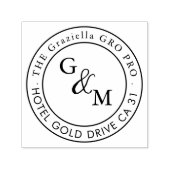 Moderner Familienname Permastempel (Design)