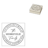 Moderner Familienname Rücksendeadresse Stempel (Stempel)