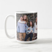 Moderner Familientext Niedlich Personalisiert Kaffeetasse (Links)