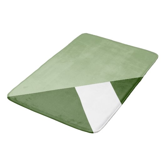 Moderner Farbblock 2 Badematte (Schrägansicht)