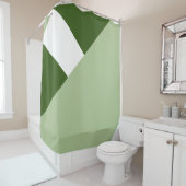 Moderner Farbblock 2 Duschvorhang (Beispiel)
