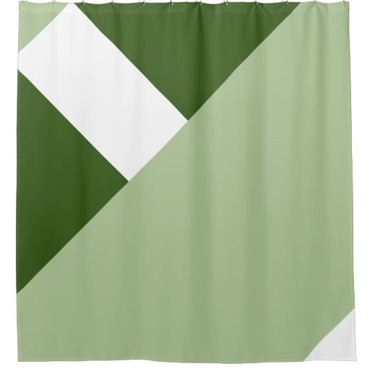 Moderner Farbblock 2 Duschvorhang (Vorderseite)