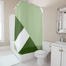 Moderner Farbblock 2 Duschvorhang