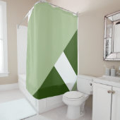 Moderner Farbblock 2 Duschvorhang (Beispiel)