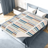 Moderner Farbblock Abstrakt gestrichen Sherpadecke