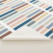 Moderner Farbblock Abstrakt gestrichen Sherpadecke (3/4)