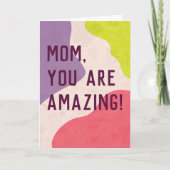 Moderner Farbblock Feiertagskarte (Vorderseite)