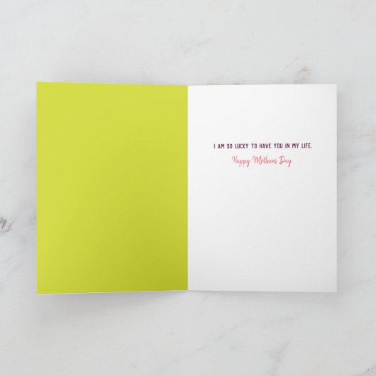 Moderner Farbblock Feiertagskarte (Innenseite)