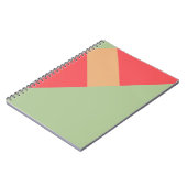 Moderner Farbblock Geo 1 Notizblock (Linke Seite)