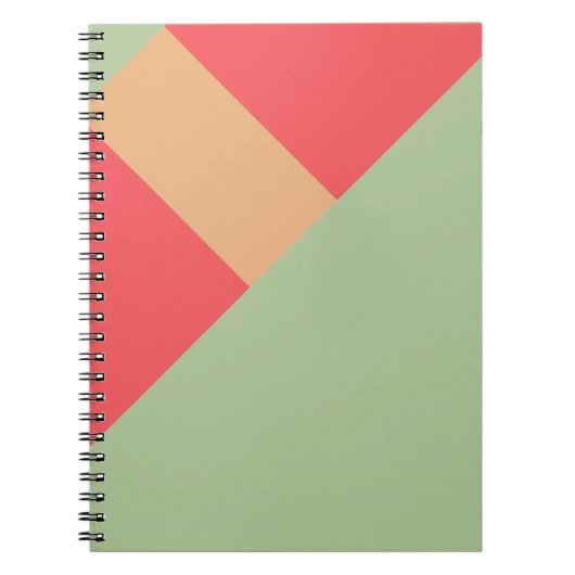 Moderner Farbblock Geo 1 Notizblock (Vorderseite)
