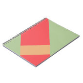 Moderner Farbblock Geo 1 Notizblock (Linke Seite)