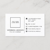 Moderner Farbblock | Rosa und Orange Visitenkarte (Rückseite)