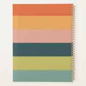 Moderner Farbblock-Spiralplaner Planer (Rückseite)