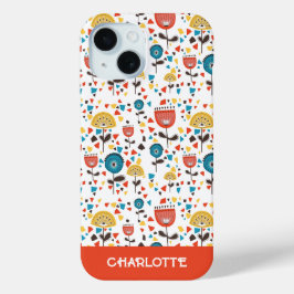 Moderner, farbenfroher, blumenreicher Individuelle Case-Mate iPhone Hülle