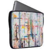 Moderner farbenfroher Hintergrund. Kunst, zeitgenö Laptopschutzhülle (Vorne Rechts)