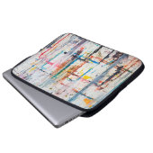 Moderner farbenfroher Hintergrund. Kunst, zeitgenö Laptopschutzhülle (Vorne Knopf)