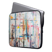 Moderner farbenfroher Hintergrund. Kunst, zeitgenö Laptopschutzhülle (Vorderseite Links)
