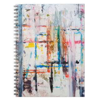 Moderner farbenfroher Hintergrund. Kunst, zeitgenö Notizblock