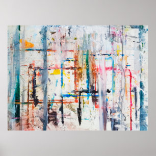 Moderner farbenfroher Hintergrund. Kunst, zeitgenö Poster