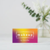 Moderner, farbenfroher Holograf Visitenkarte (Stehend Vorderseite)